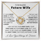 Love Knot Necklace | "Cherish Your Future Together with Our 'Love Knot' Necklace - A Sentimental Gift for Your Future Wife"||