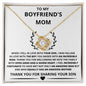 Boyfriend's Mom Gift- Love Knot Necklace