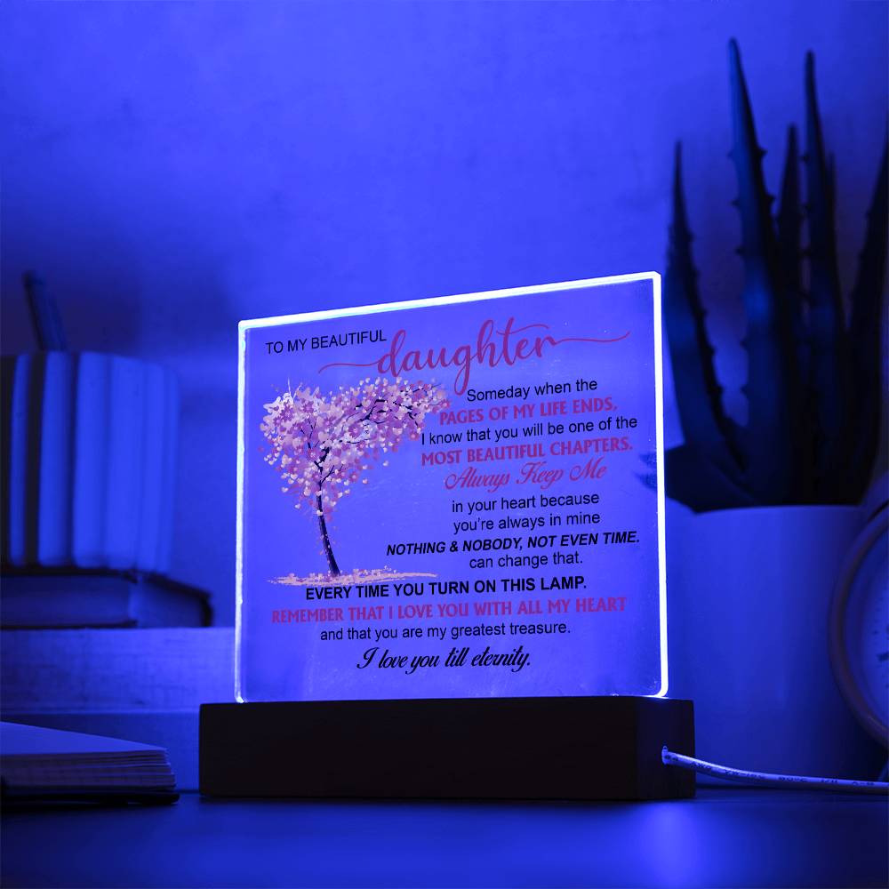 (ALMOST SOLD OUT) Keepsake Gift for Daughter - Night Lamp of Love