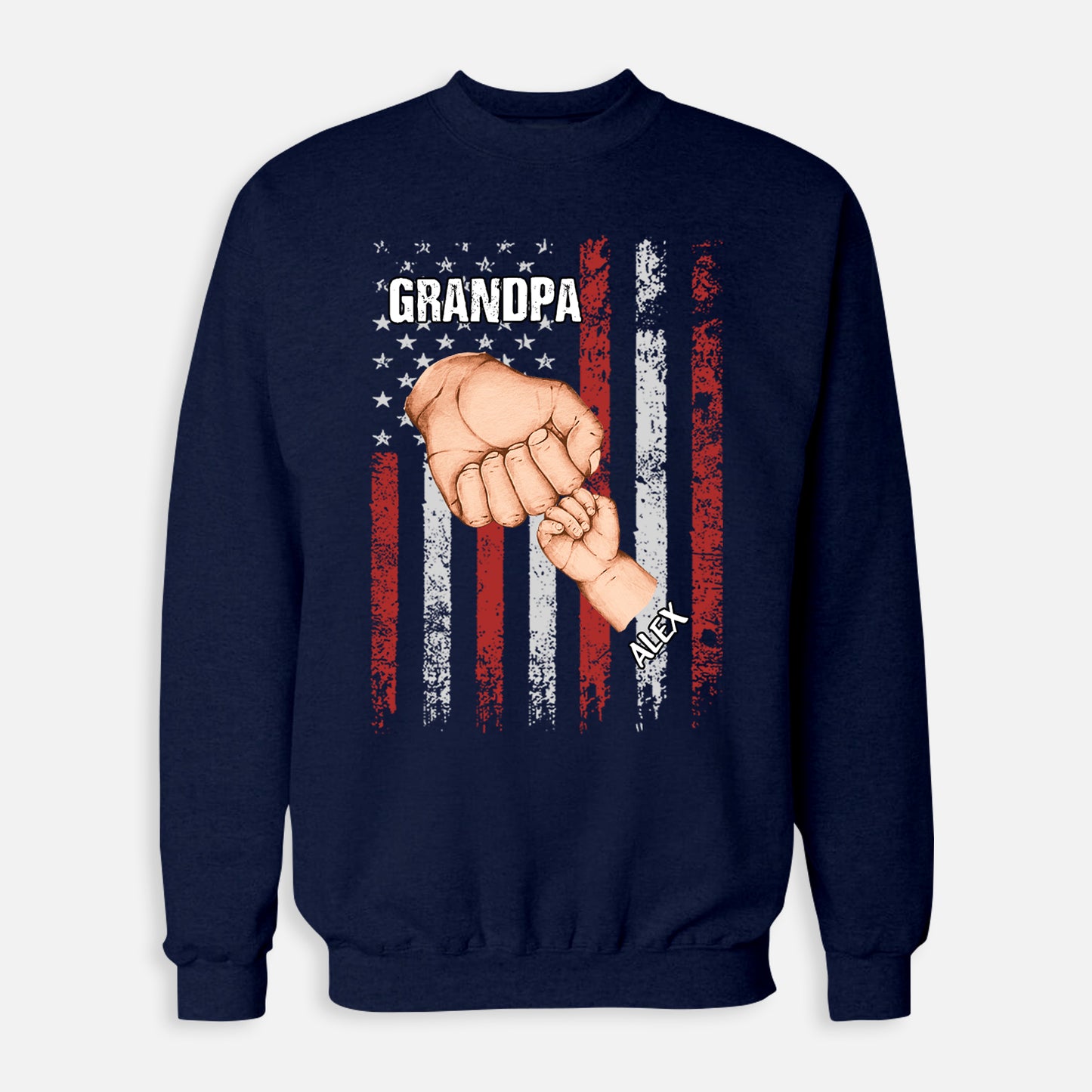 Personalized Family Hand Custom Unisex Sweatshirt