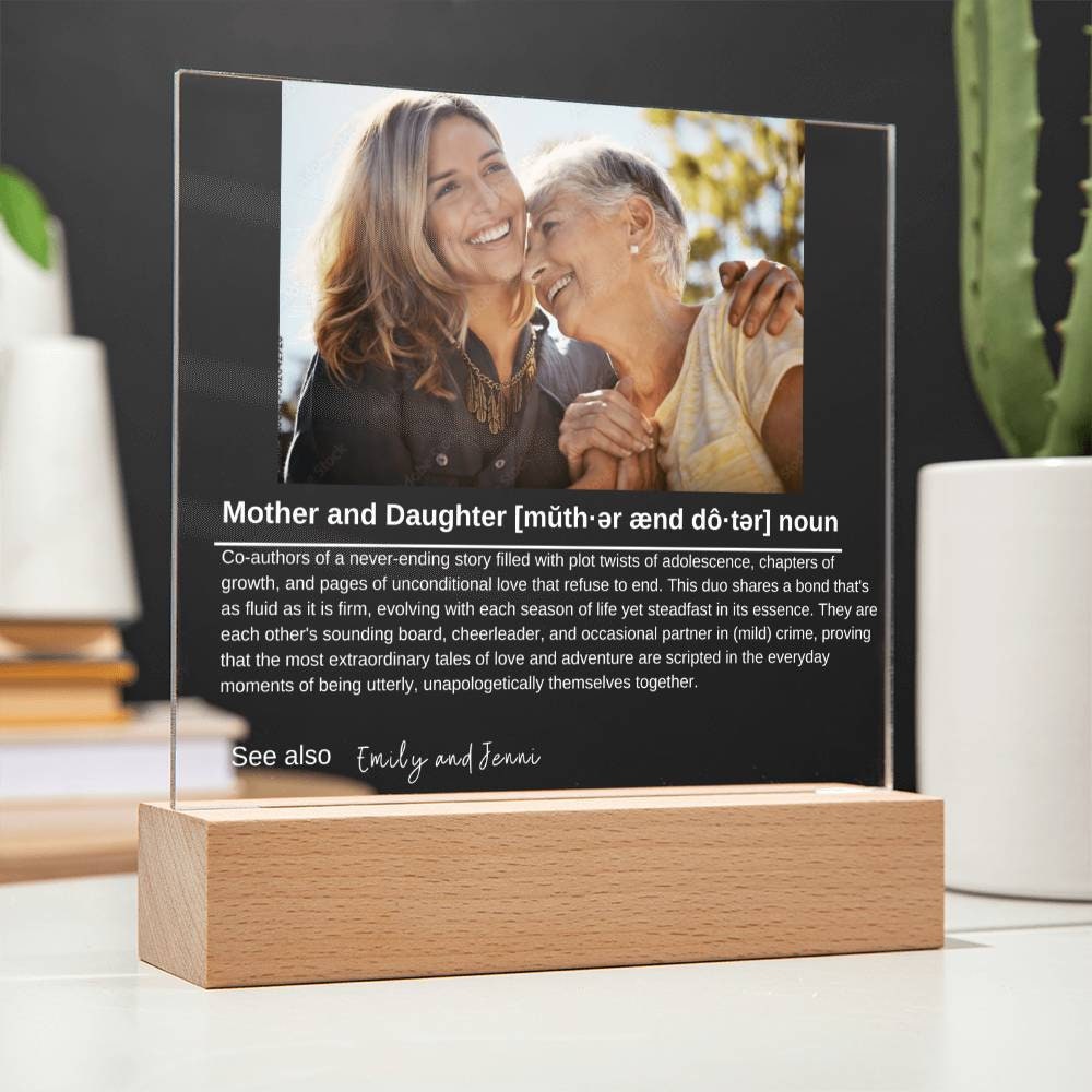 Custom Led Night Light Gift for Daughter, Gift For Mom, Personalized Gift for Daughter From Mom, Gift For Daughter