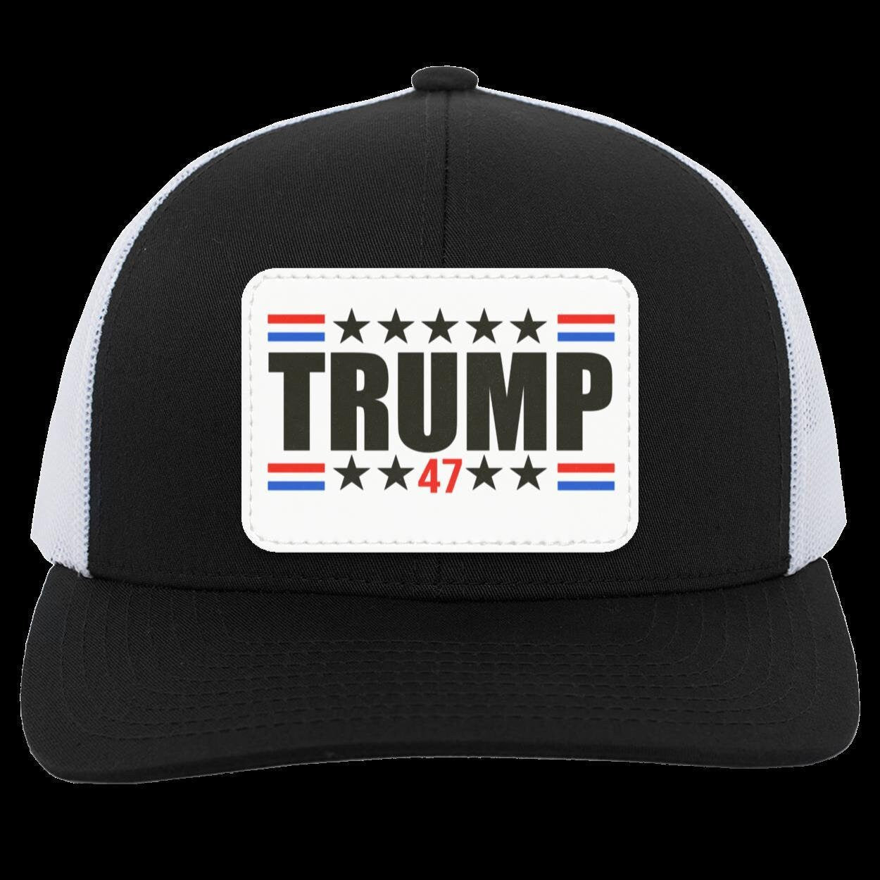 Trump 47 Trucker Cap - Support Trump 2024 Election Hat - Patriotic Adjustable Mesh Back Hat