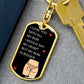 I LOVE YOU WITH ALL MY BUM KEYCHAIN