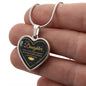 To My Daughter Heart Necklace