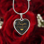 To My Daughter Heart Necklace