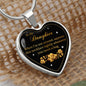 Heart Pendant Necklace For Daughter "Celebrate your Special Bond"