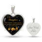 Heart Pendant Necklace For Daughter "Celebrate your Special Bond"
