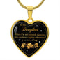 Heart Pendant Necklace For Daughter "Celebrate your Special Bond"