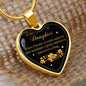 Heart Pendant Necklace For Daughter "Celebrate your Special Bond"