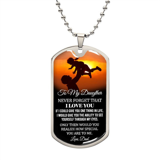 Custom Dog Tag Necklace For Daughter: Celebrate Your Special Bond"