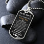 To My Love Dog Tag
