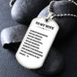 To My Wife Dog Tag