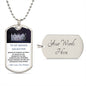 To My Badass Daughter | Dog Tag