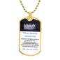 To My Badass Daughter | Dog Tag