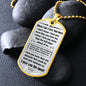 I Love You The Most Dog Tag