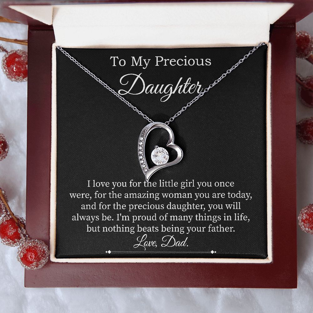 Forever Love Necklace For Precious Daughter