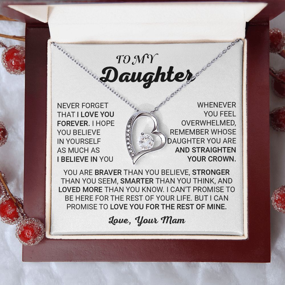TO MY DAUGHTER (FOREVER KNOT NECKLACE)