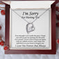 I'M Sorry for Hurting You Forever Love Necklace