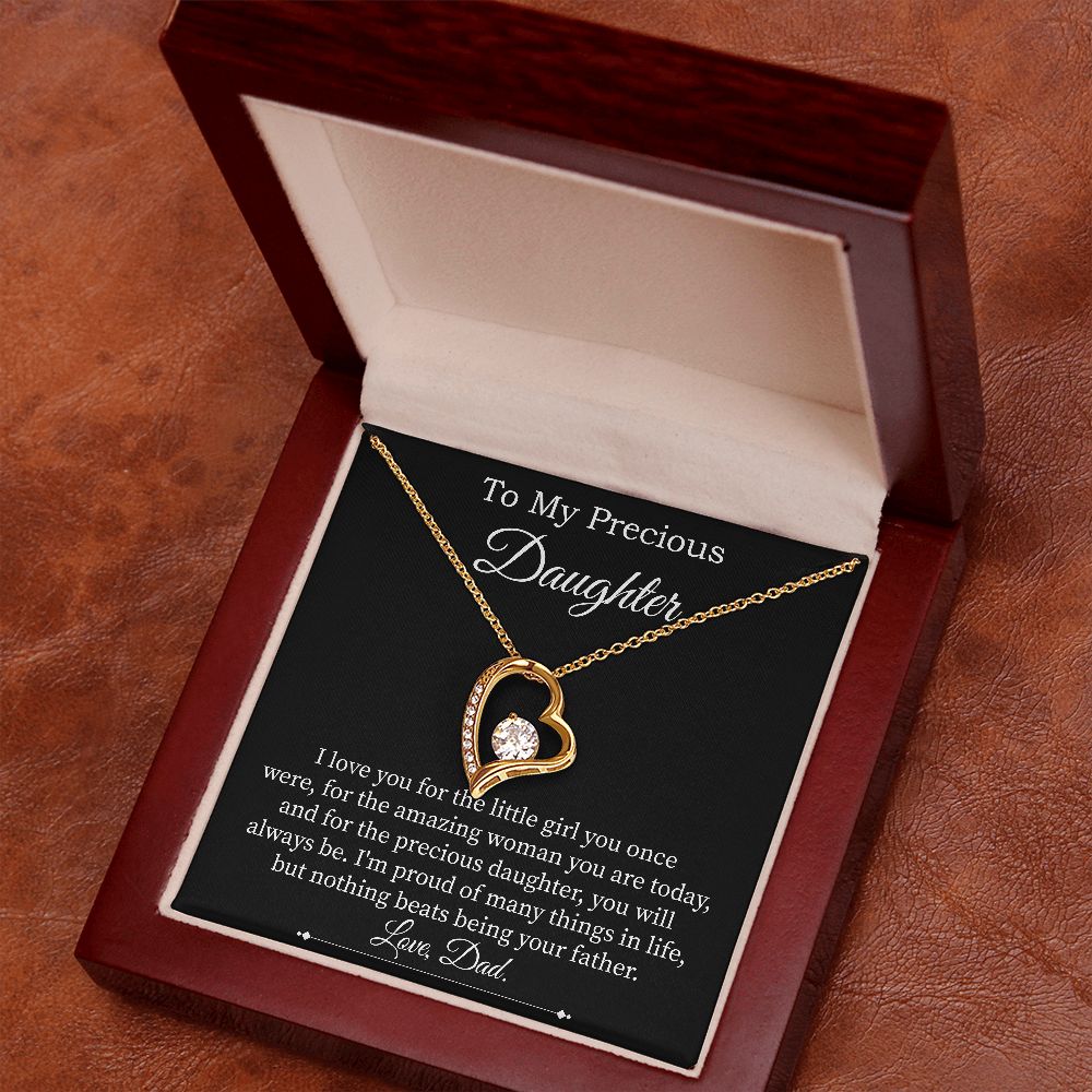 Forever Love Necklace For Precious Daughter