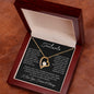 "Heartfelt Soulmate Necklace with Custom Love Message Card - Romantic Gift Idea"