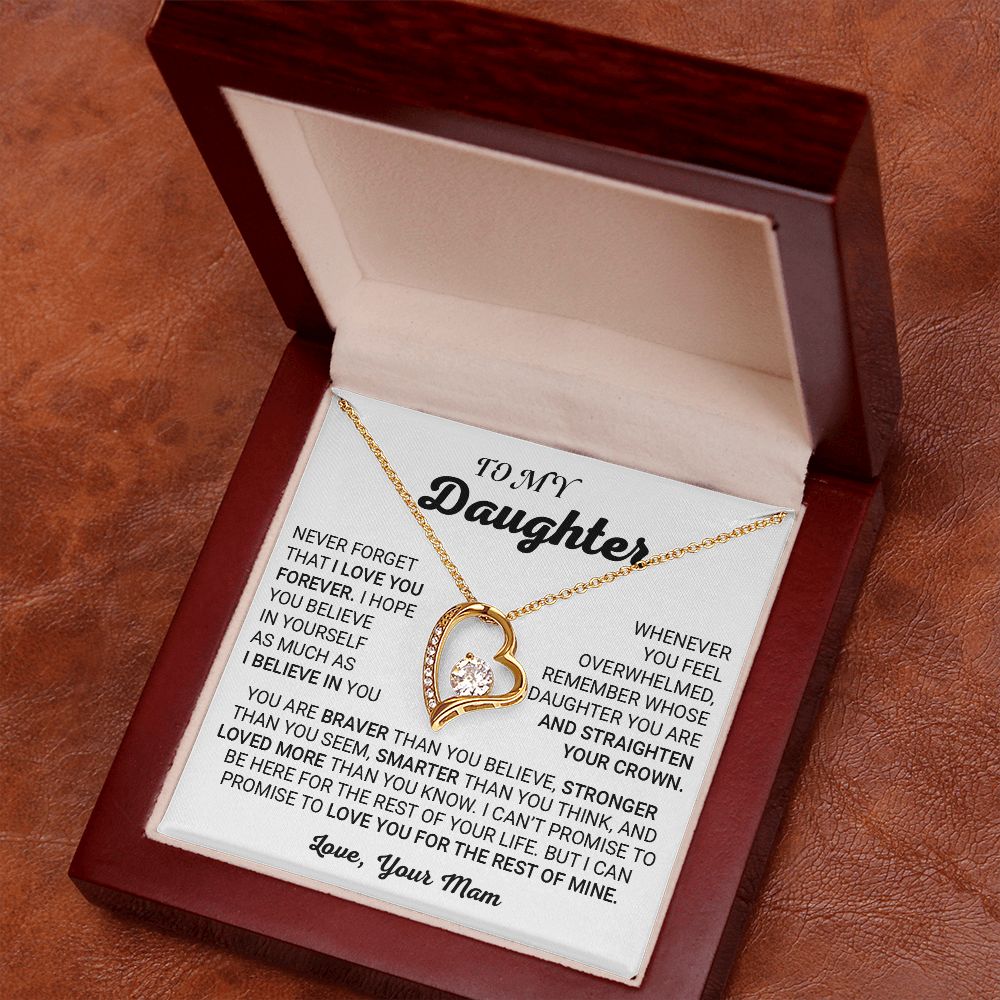 TO MY DAUGHTER (FOREVER KNOT NECKLACE)