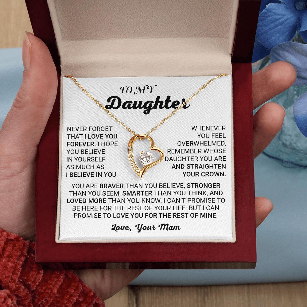 TO MY DAUGHTER (FOREVER KNOT NECKLACE)