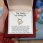 I'M Sorry for Hurting You Forever Love Necklace