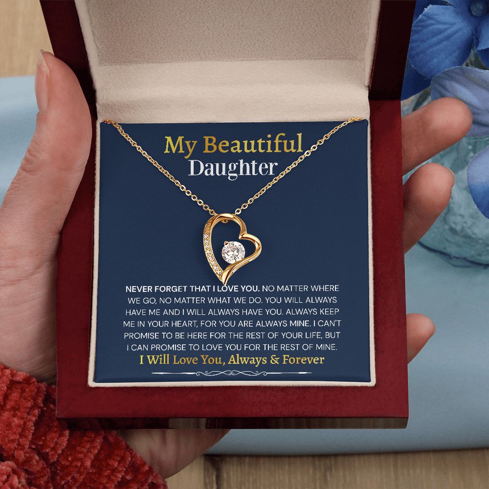 Forever Love Necklace Gift to Daughter