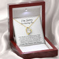 I'M Sorry for Hurting You Forever Love Necklace