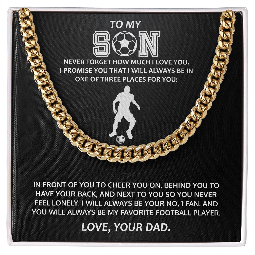 Cuban link chain (stainless Steel) for Son