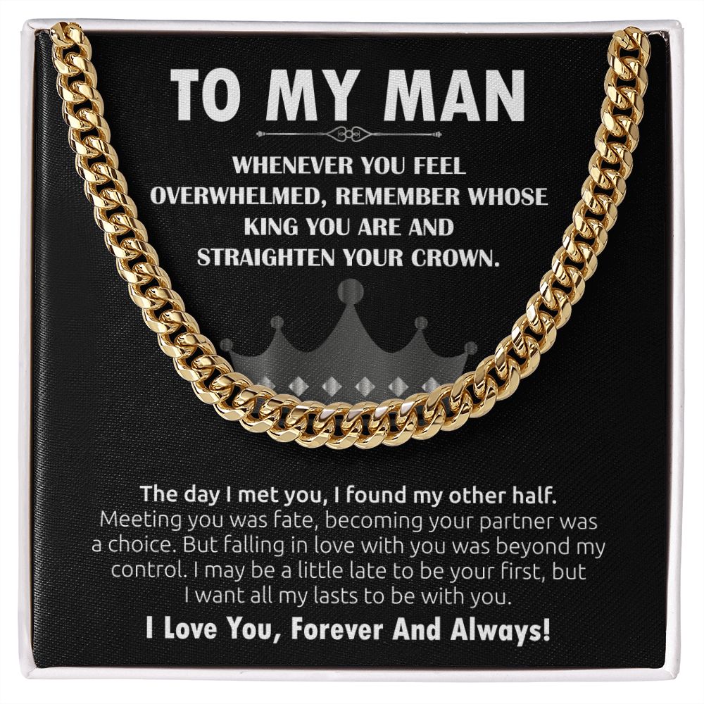 To My Man Cuban Link Chain (King)