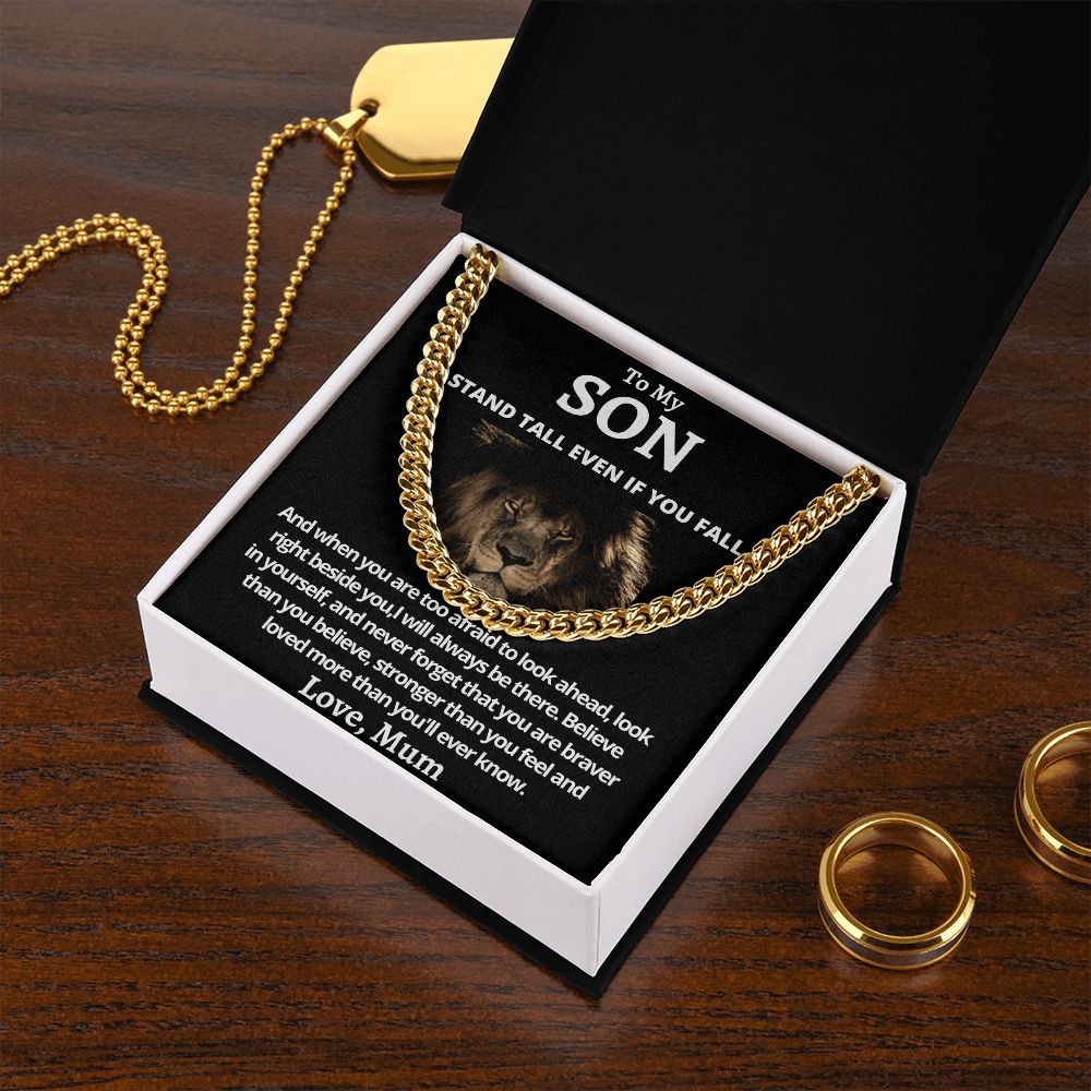 Cuban Link Chain (Stainless Steel) Gift For Son