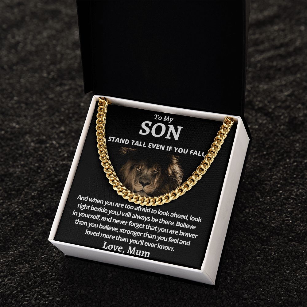 Cuban Link Chain (Stainless Steel) Gift For Son