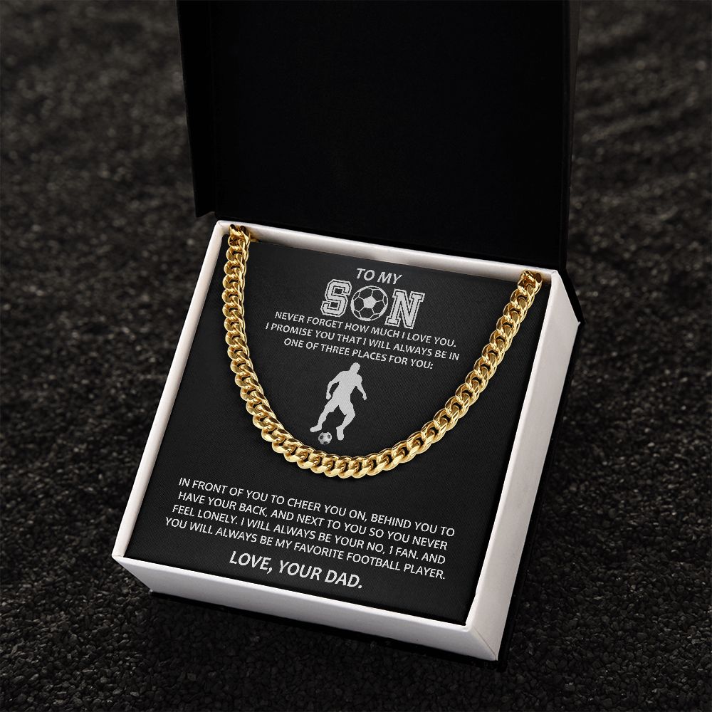Cuban link chain (stainless Steel) for Son