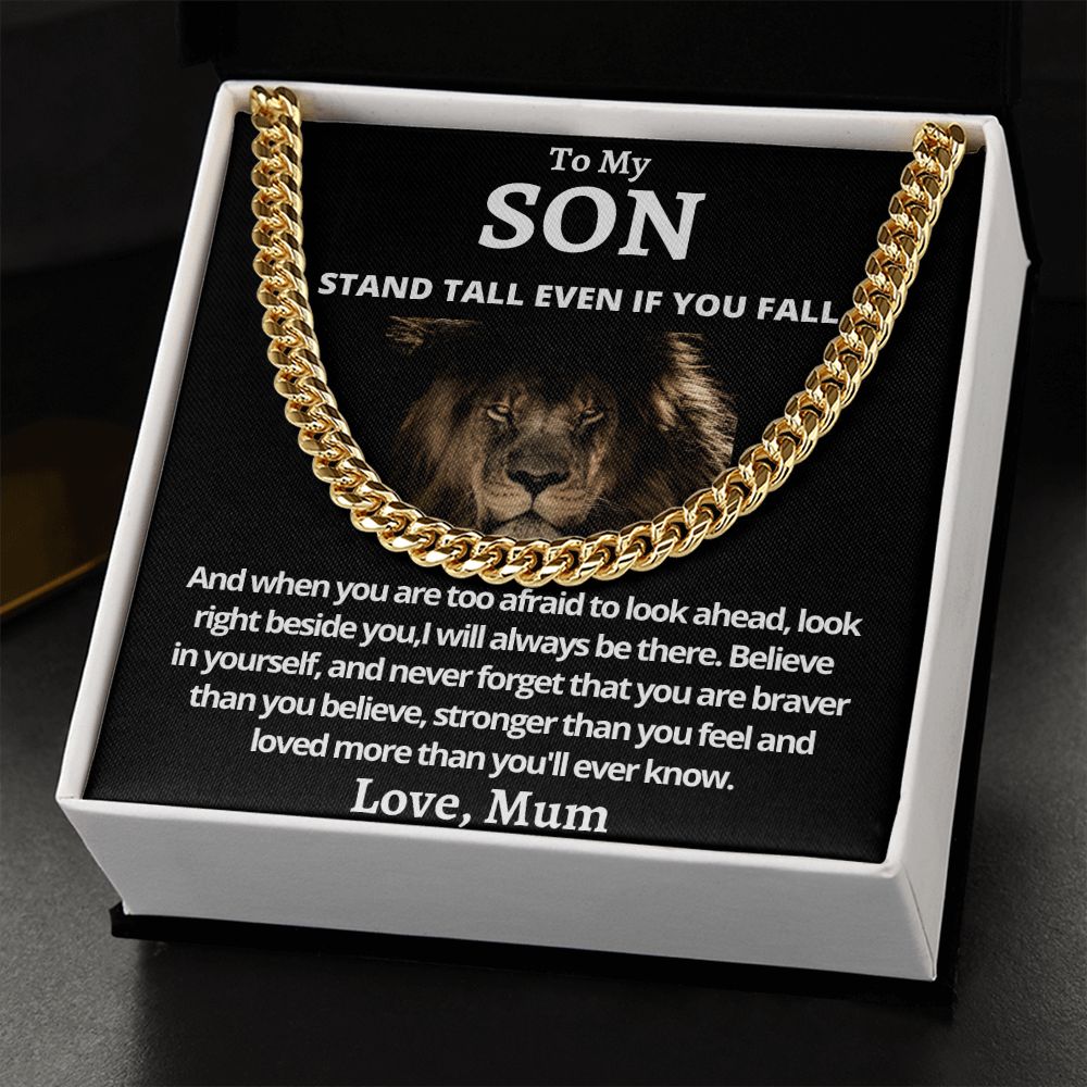 Cuban Link Chain (Stainless Steel) Gift For Son