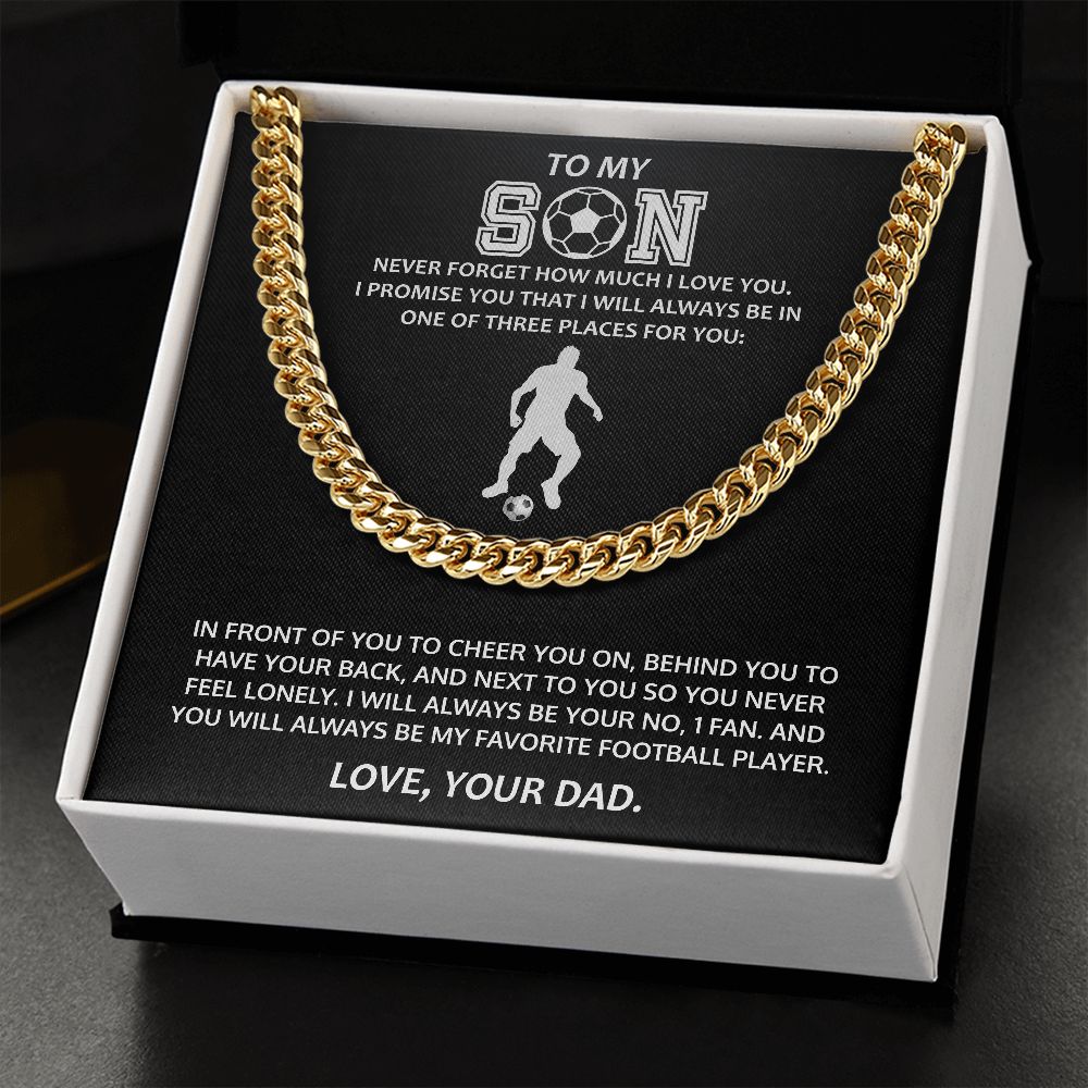 Cuban link chain (stainless Steel) for Son
