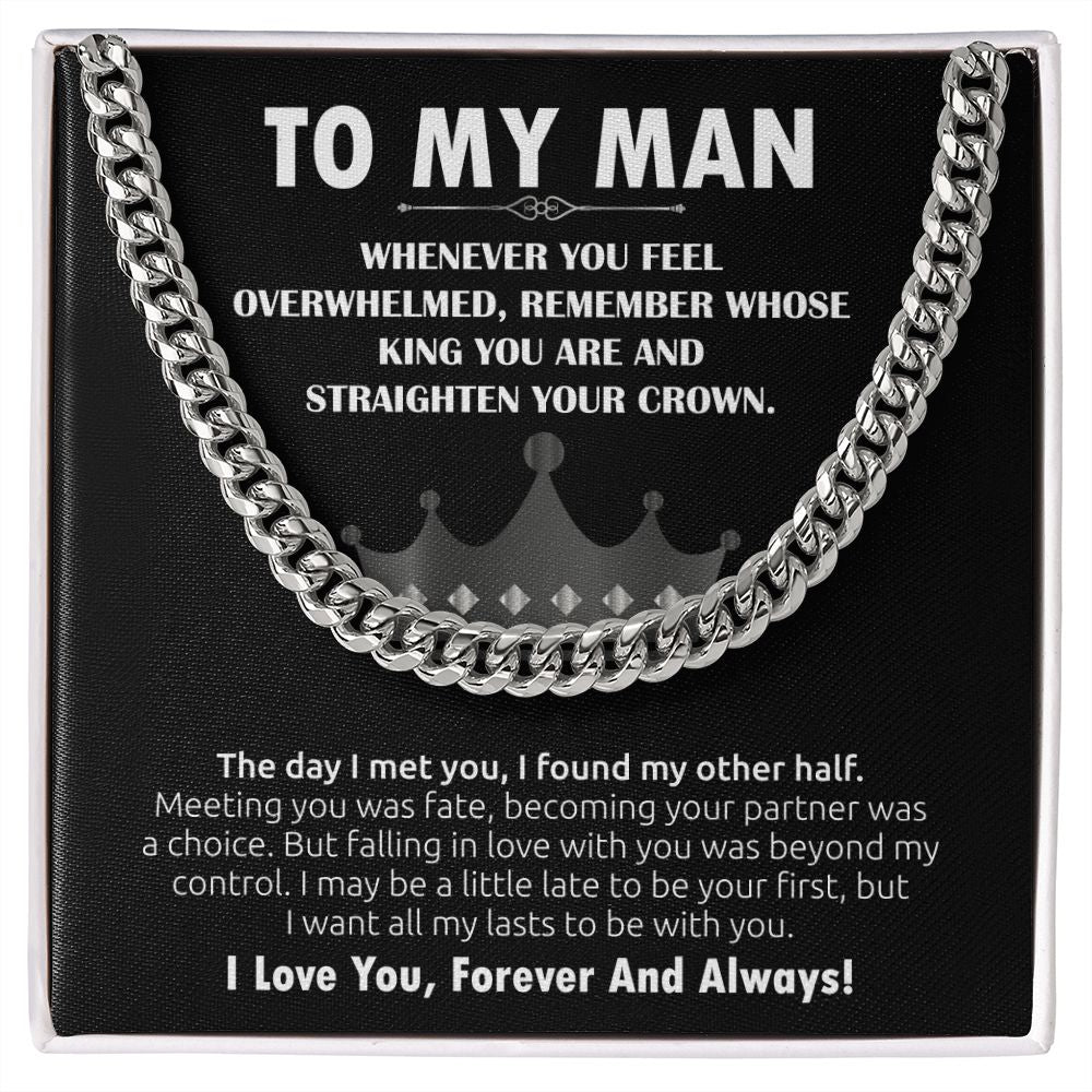 To My Man Cuban Link Chain (King)
