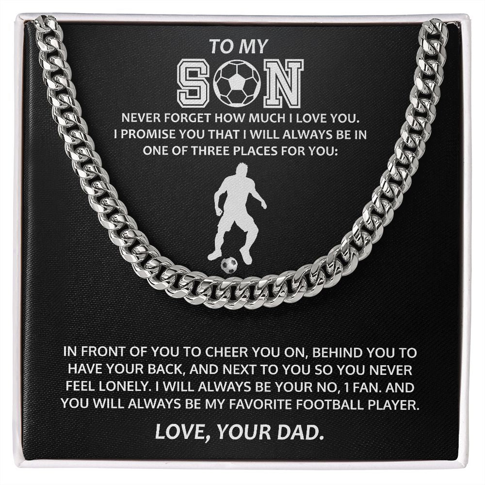 Cuban link chain (stainless Steel) for Son