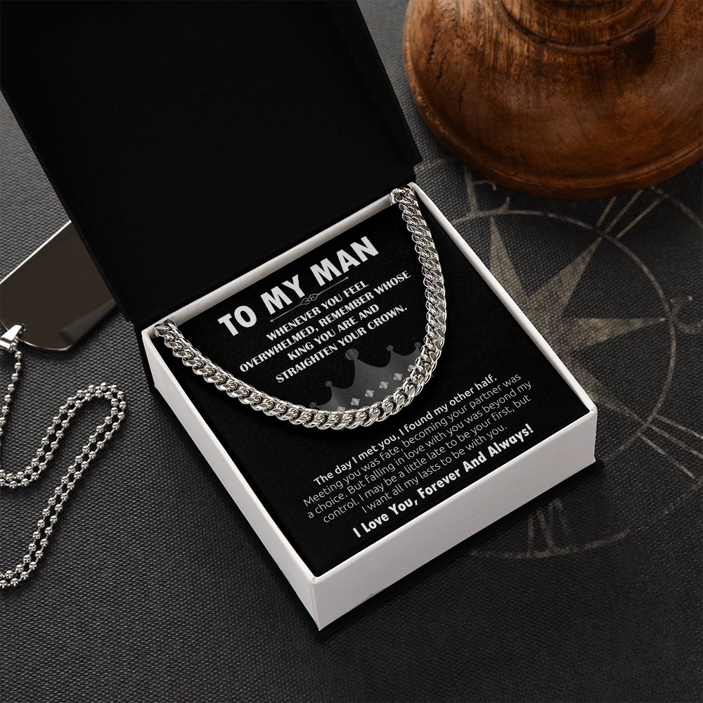 To My Man Cuban Link Chain (King)