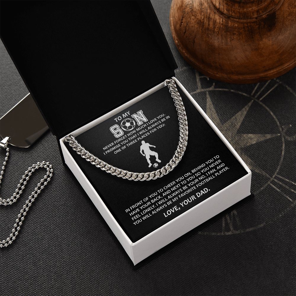 Cuban link chain (stainless Steel) for Son
