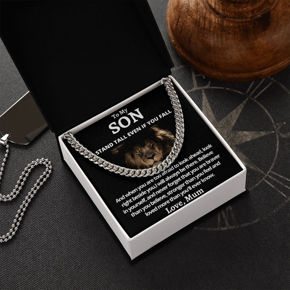 Cuban Link Chain (Stainless Steel) Gift For Son