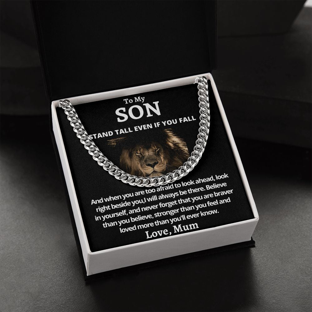 Cuban Link Chain (Stainless Steel) Gift For Son