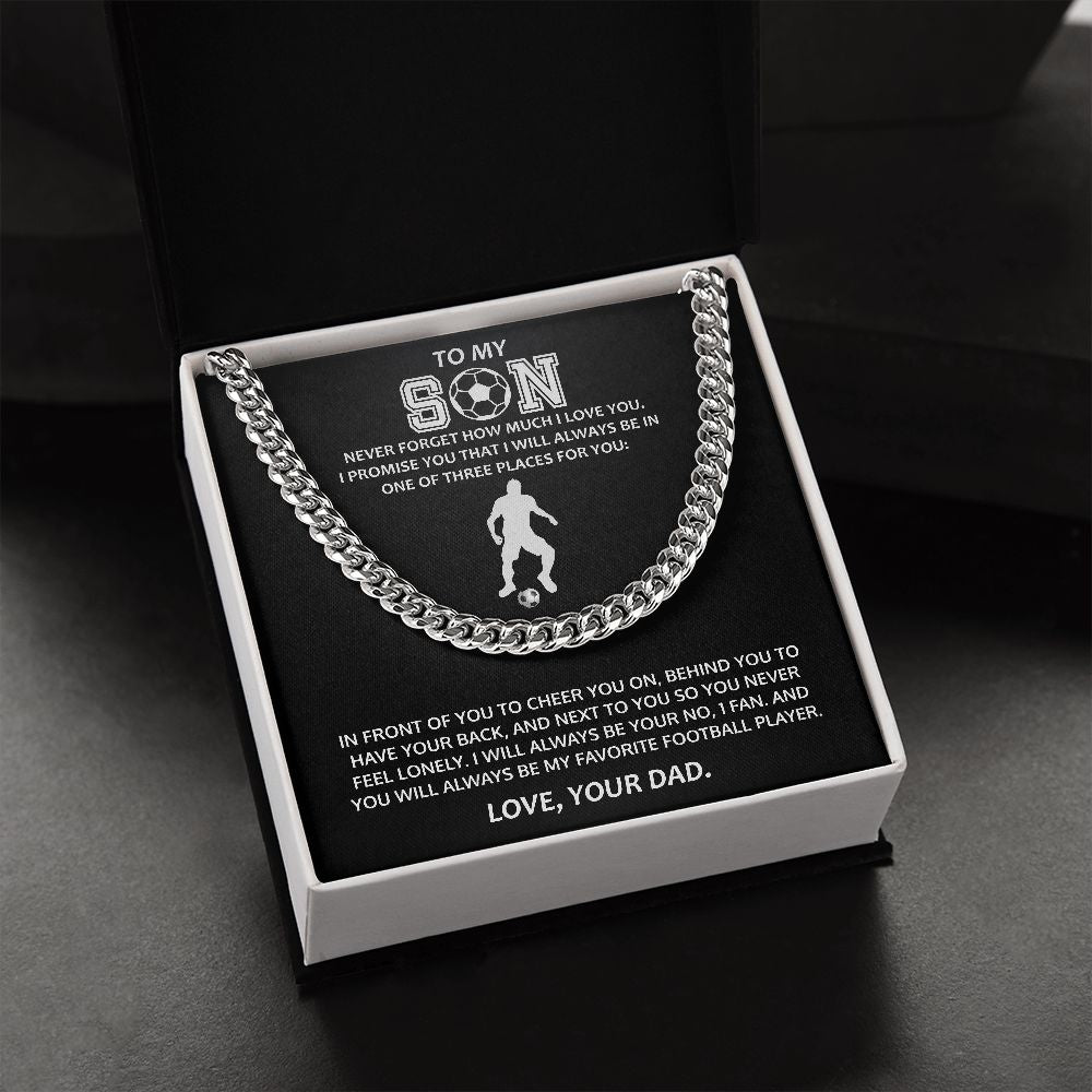 Cuban link chain (stainless Steel) for Son