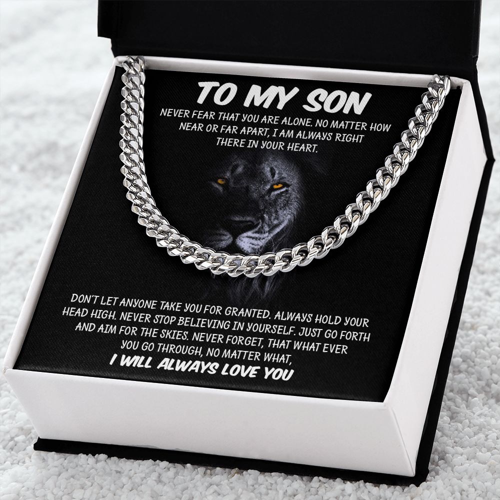 My Son | Never Fear - Cuban Link Chain