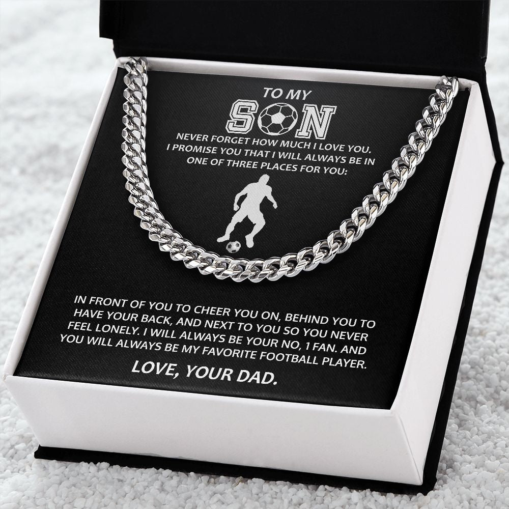 Cuban link chain (stainless Steel) for Son