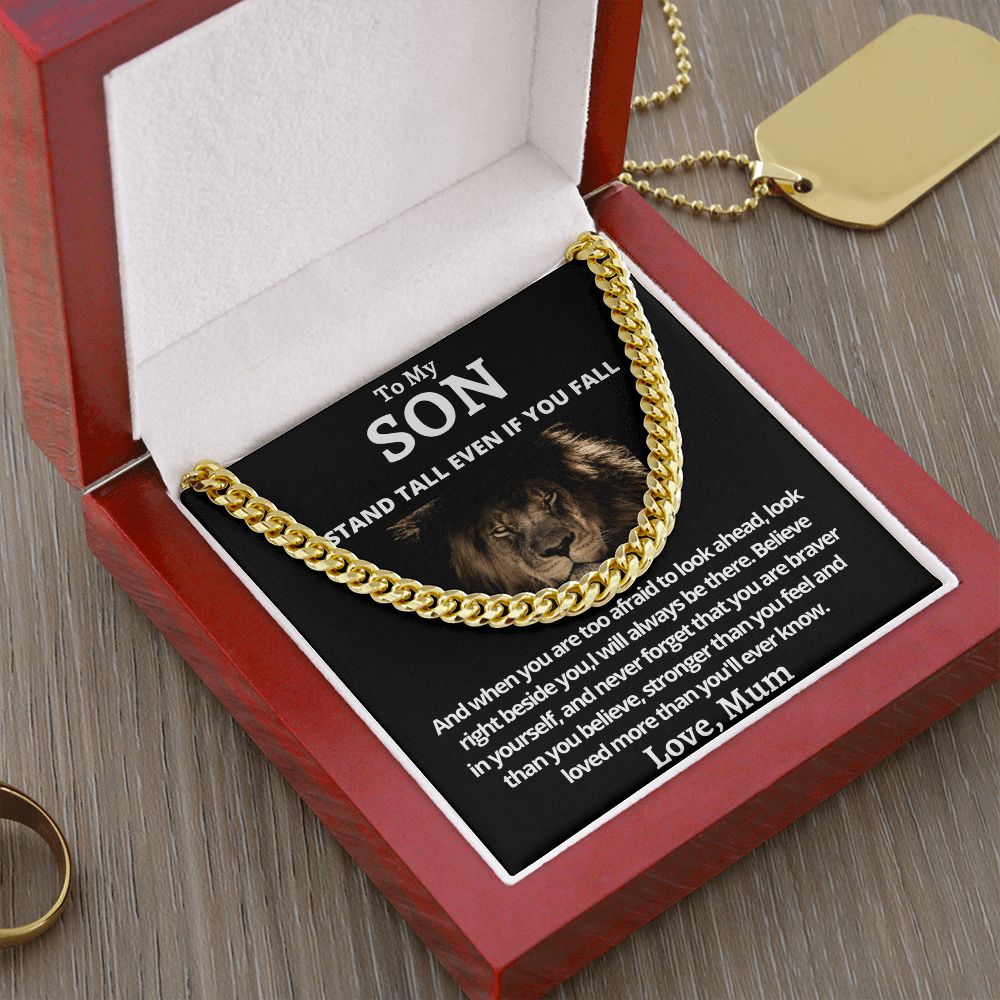 Cuban Link Chain (Stainless Steel) Gift For Son