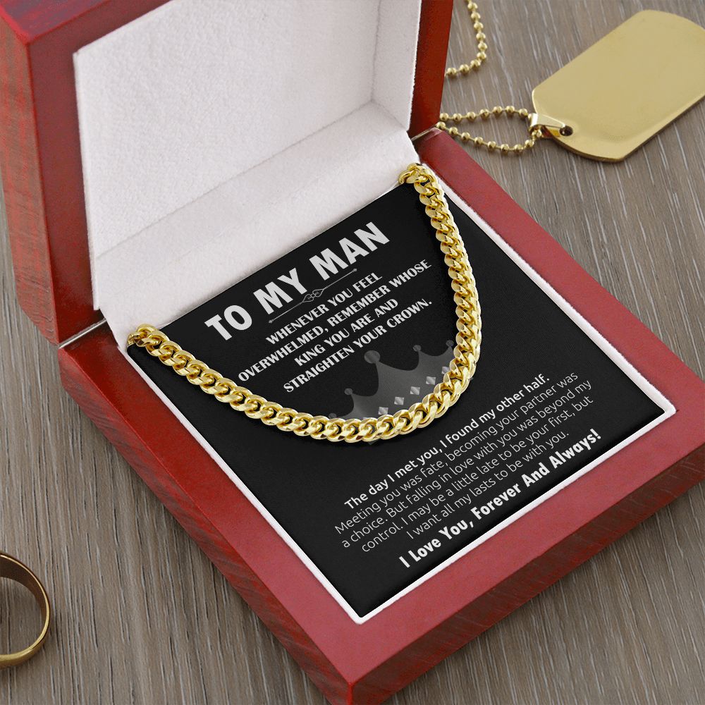 To My Man Cuban Link Chain (King)