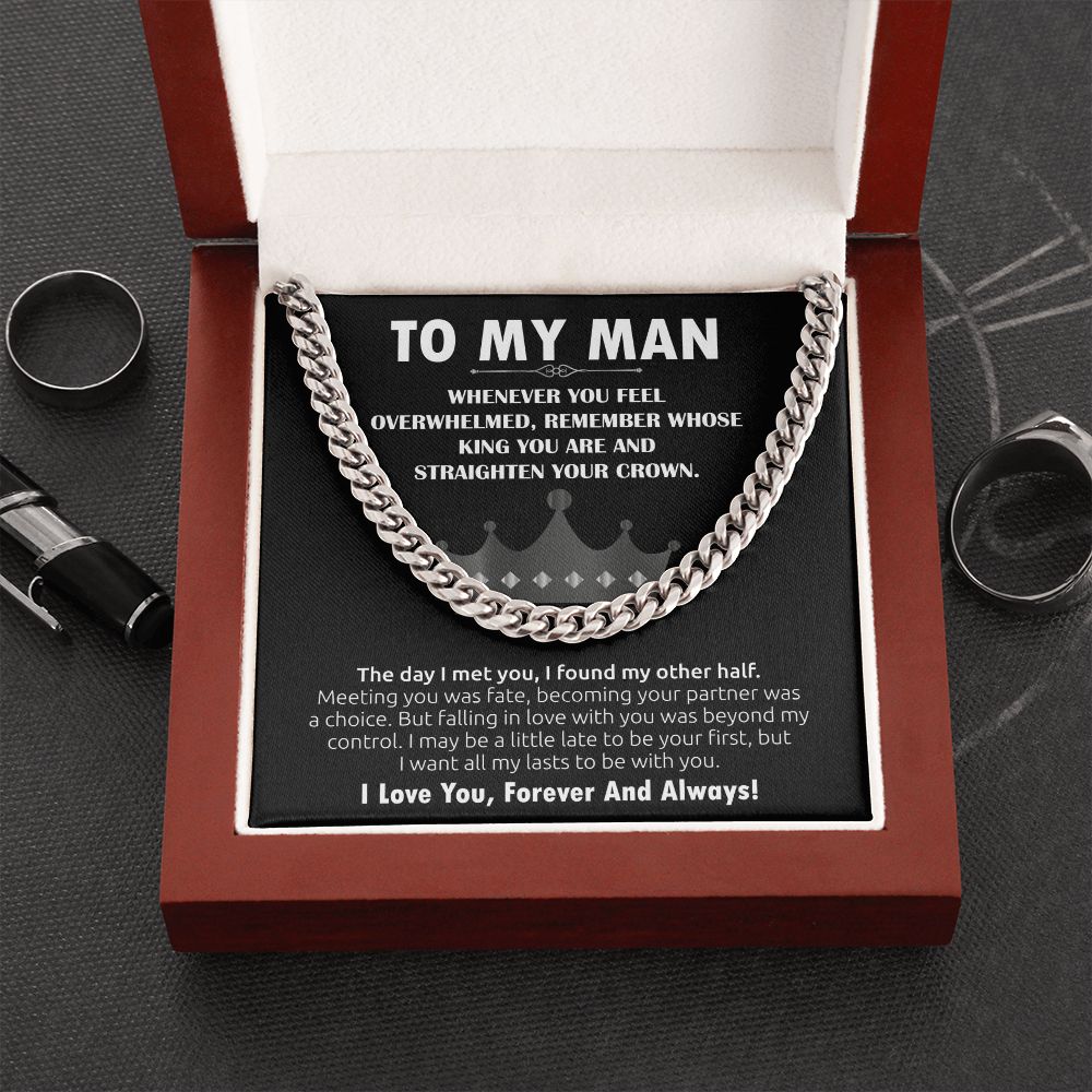 To My Man Cuban Link Chain (King)