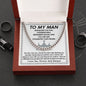 To My Man Cuban Link Chain Necklace King