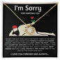 I'M Sorry For Hurting You Flower Love Knot Necklace